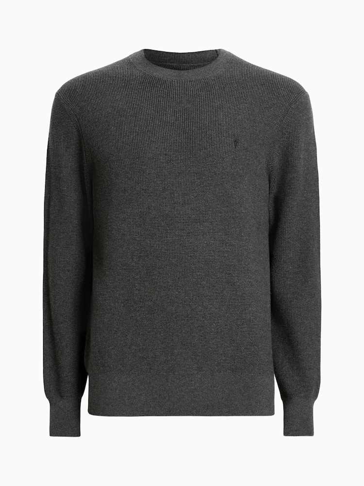 AllSaints Grey Aspen Crew Jumper - Image 7 of 7