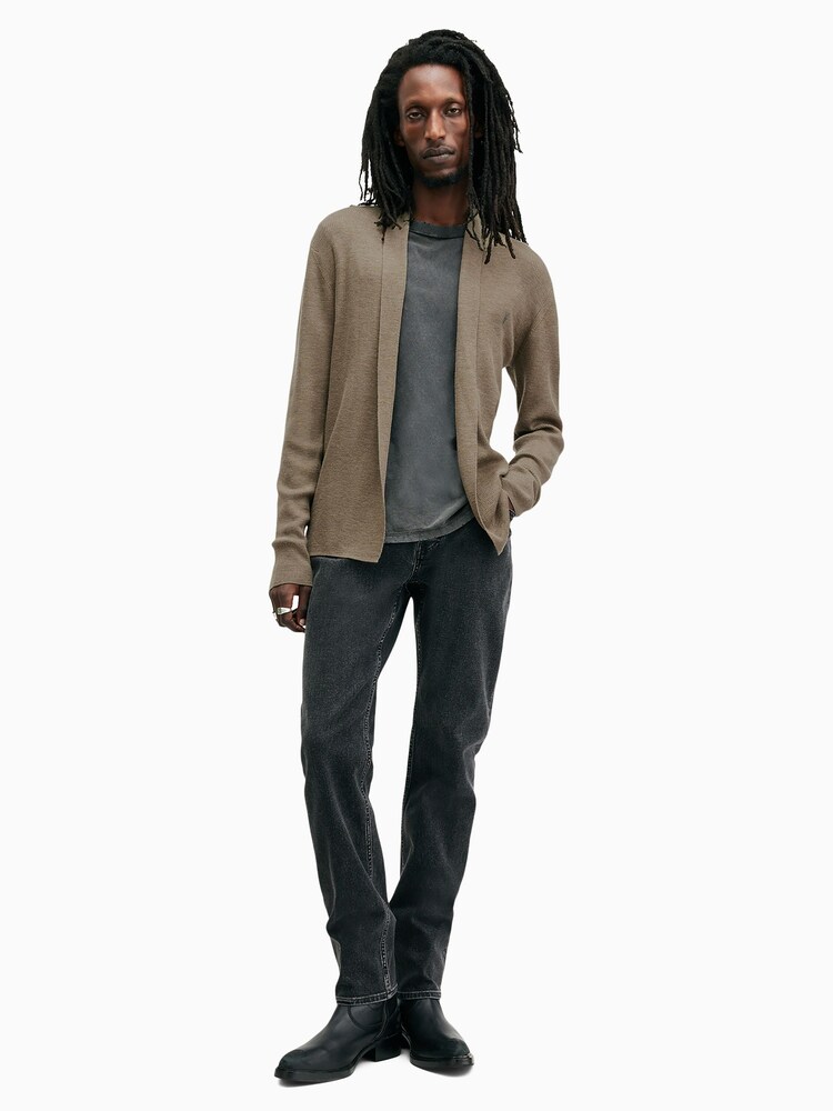 AllSaints Green Mode Merino Open Cardigan - Image 2 of 5
