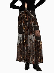 AllSaints Black Bryn Skirt - Image 2 of 6