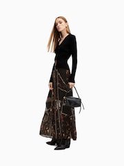 AllSaints Black Bryn Skirt - Image 3 of 6