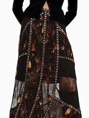 AllSaints Black Bryn Skirt - Image 4 of 6