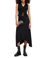 AllSaints Black Dark Gia Skirt - Image 1 of 7