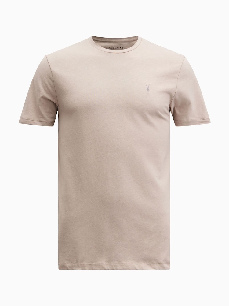 AllSaints Grey Brace Short Sleeve Crew T-Shirt - Image 5 of 5