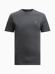 AllSaints Grey Brace Dark Grey Short Sleeve 100% Cotton T-Shirt - Image 6 of 6