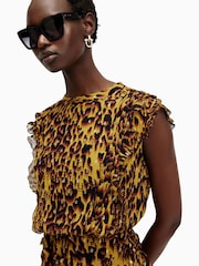 AllSaints Yellow Hali Dress - Image 2 of 9