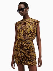 AllSaints Yellow Hali Dress - Image 4 of 9