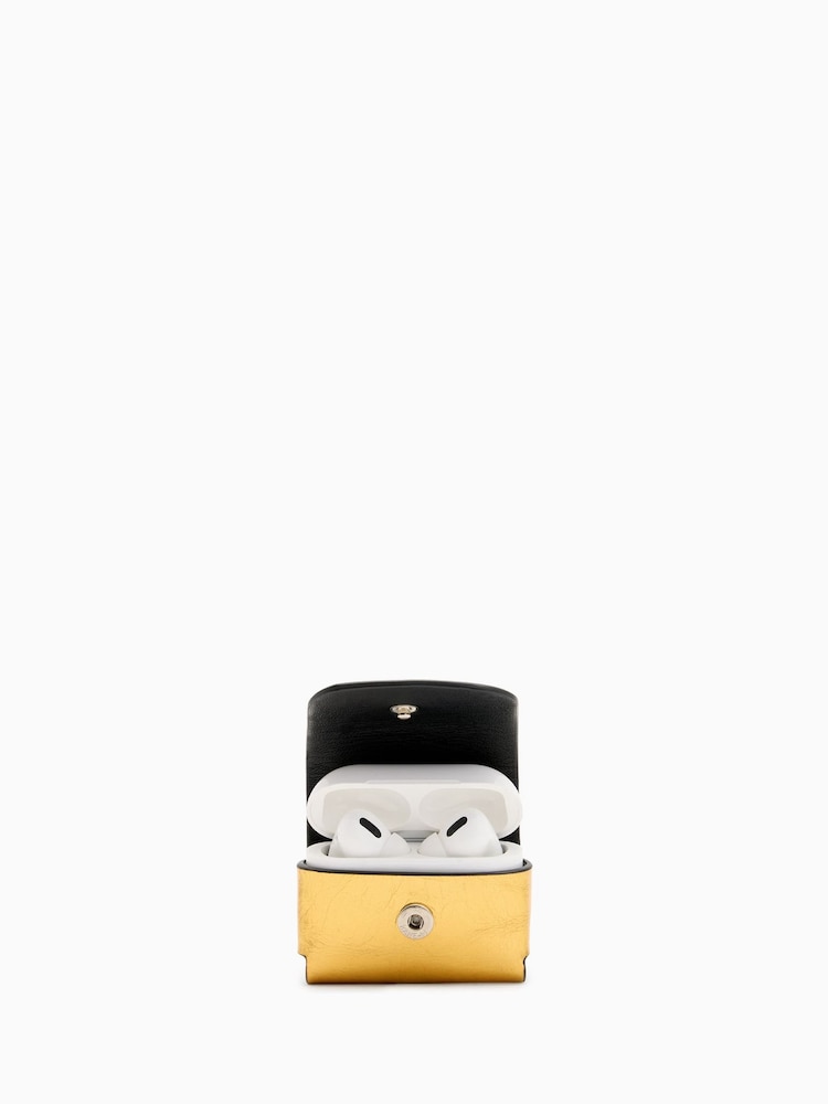 AllSaints Gold Airpod Case - Image 2 of 5