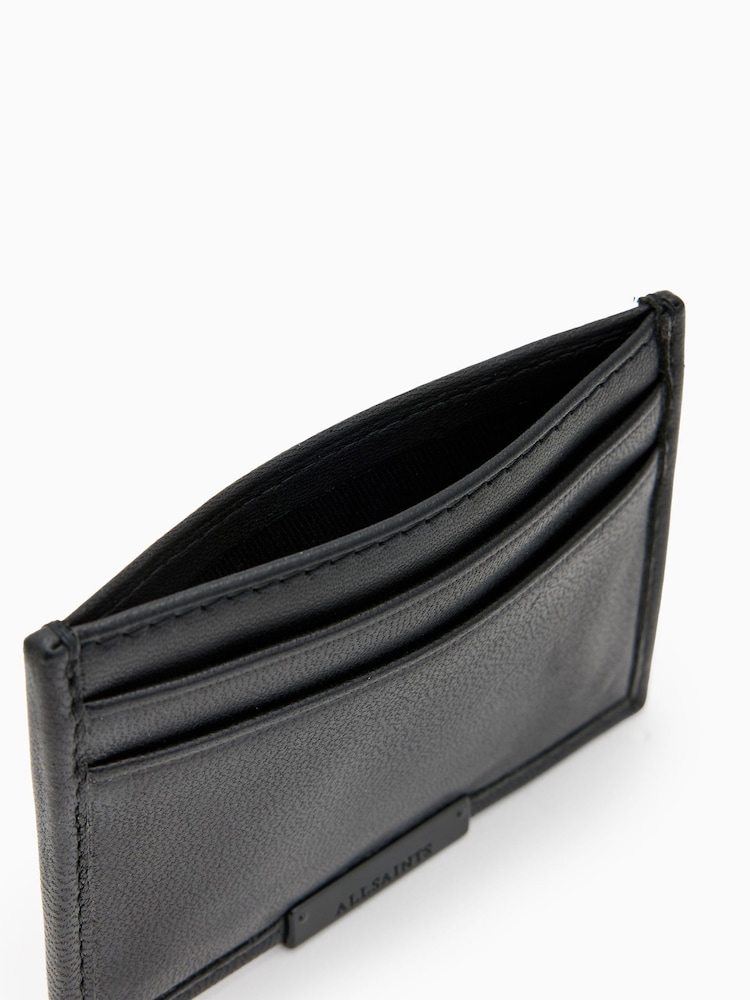 AllSaints Black Dove Cardholder - Image 2 of 5