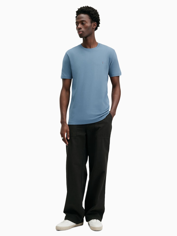 AllSaints Blue Brace Short Sleeve Crew T-Shirt - Image 3 of 5