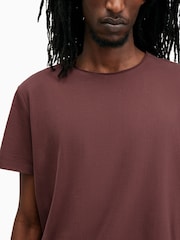 AllSaints Red Bodega Shortsleeve Crew T-Shirt - Image 2 of 7