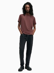 AllSaints Red Bodega Shortsleeve Crew T-Shirt - Image 5 of 7