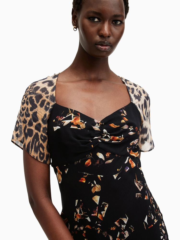 AllSaints Black Leah Dress - Image 2 of 7