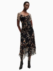 AllSaints Black Leah Dress - Image 4 of 7