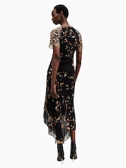 AllSaints Black Leah Dress - Image 6 of 7