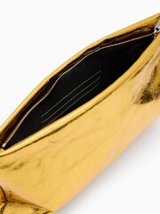 AllSaints Gold Bettina Clutch - Image 3 of 6