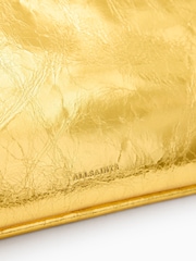 AllSaints Gold Bettina Clutch - Image 5 of 6