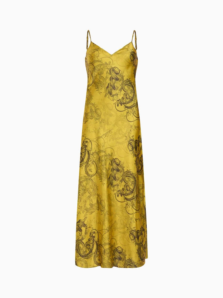 AllSaints Yellow Tiana Dress - Image 6 of 6