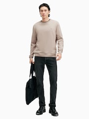 AllSaints Brown Raven Crew Sweatshirt - Image 3 of 6