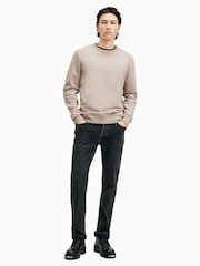AllSaints Brown Raven Crew Sweatshirt - Image 4 of 6