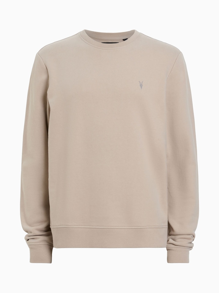 AllSaints Brown Raven Crew Sweatshirt - Image 6 of 6
