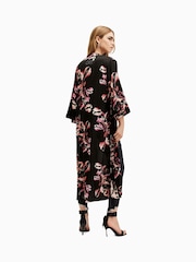 AllSaints Black/Pink Carine Kimono - Image 6 of 7