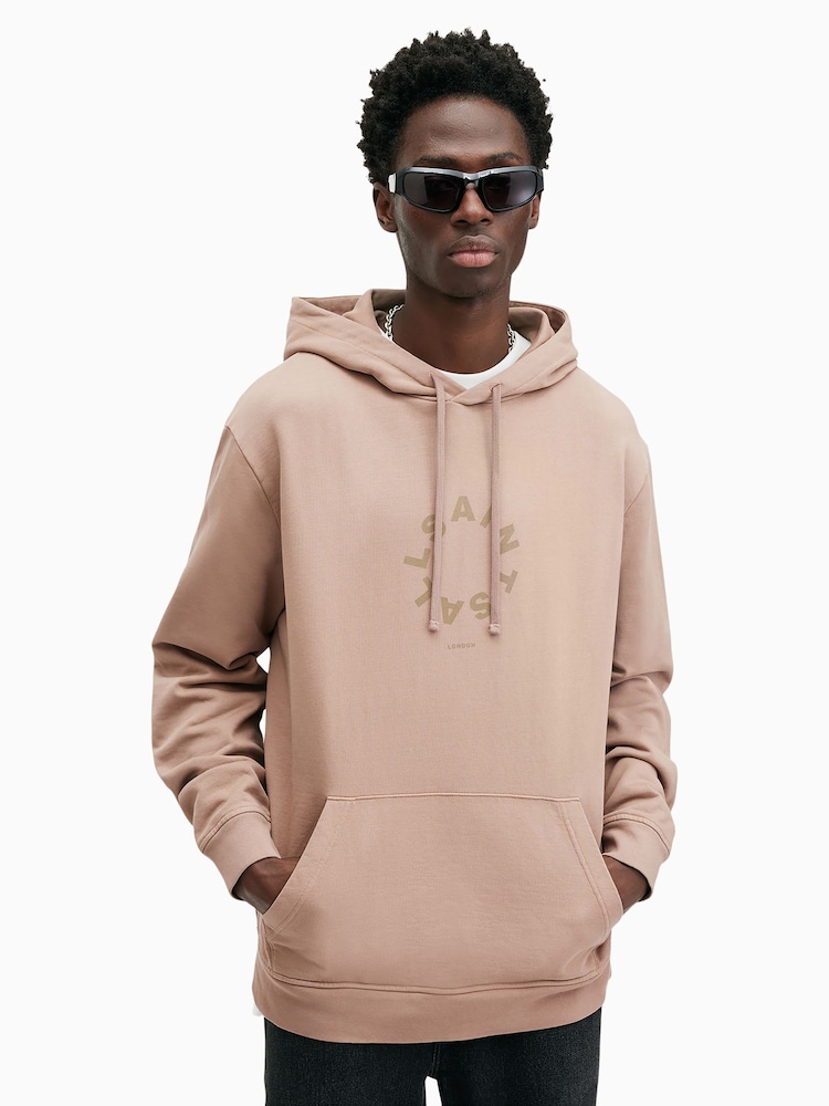 AllSaints Brown Tierra Hoodie - Image 1 of 6
