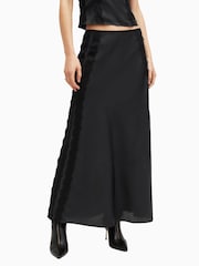 AllSaints Black Morgan Skirt - Image 2 of 7