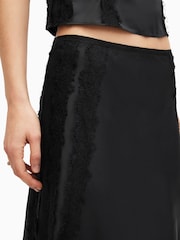 AllSaints Black Morgan Skirt - Image 3 of 7