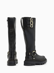 AllSaints Black Jade Biker Boots - Image 5 of 6