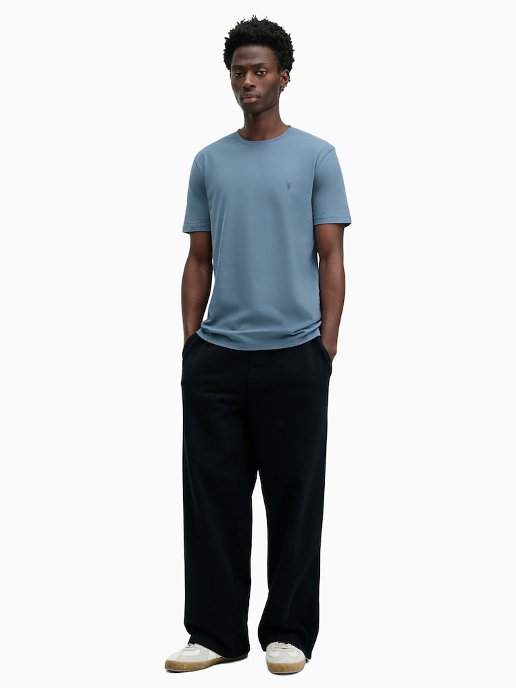 AllSaints Grey Brace Short Sleeve Crew T-Shirts 3 Pack - Image 5 of 8