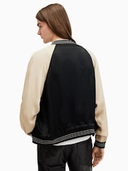 AllSaints Black Rev Tour Bomber Jacket - Image 5 of 6