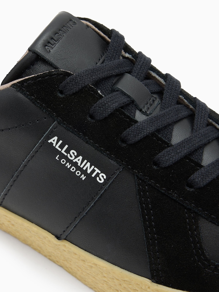 AllSaints Black Jaimee Trainers - Image 6 of 6