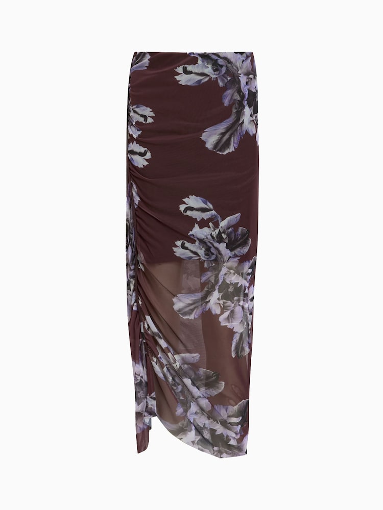 AllSaints Red Nora Skirt - Image 8 of 8 AllSaints Red Nora Skirt - Image 8 of 8