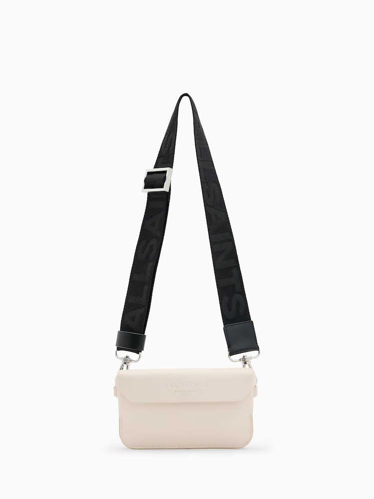 AllSaints White Zoe Crossbody Bag - Image 2 of 6 AllSaints White Zoe Crossbody Bag - Image 2 of 6