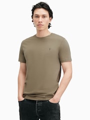 AllSaints Green Brace Short Sleeve Crew T-Shirts 3 Pack - Image 3 of 8