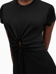 AllSaints Black Xylia Dress - Image 2 of 7