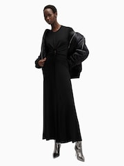AllSaints Black Xylia Dress - Image 4 of 7