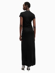 AllSaints Black Xylia Dress - Image 6 of 7