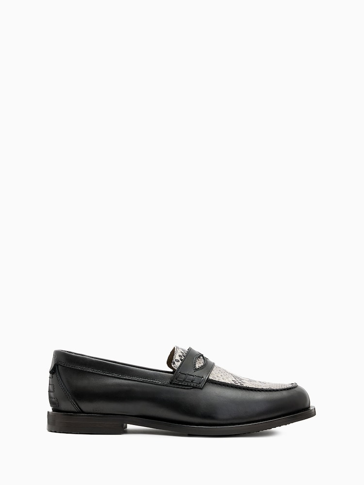 AllSaints Grey Harmon Loafers - Image 1 of 6