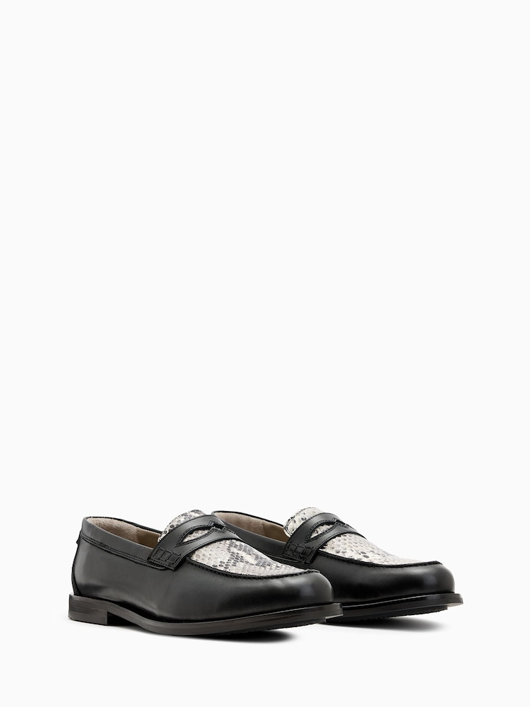 AllSaints Grey Harmon Loafers - Image 2 of 6