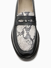 AllSaints Grey Harmon Loafers - Image 4 of 6