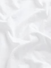 Blanc - T-shirt à manches courtes à ourlet 100% coton - Image 7 of 7