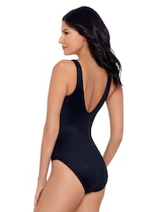 Miraclesuit Tummy Control Zip Fronted Vive Black Swimsuit - Image 4 of 4