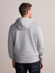 Ice Grey Signature Soft Touch Modal Zip Through Hoodie - Image 3 of 7
