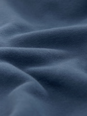 Stål Blå - Vanlig passform Rich Jersey Fabric Huvtröja - Bild 8 av 8