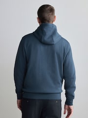 Blue Signature Soft Touch Modal Zip Through Hoodie - Image 3 of 7