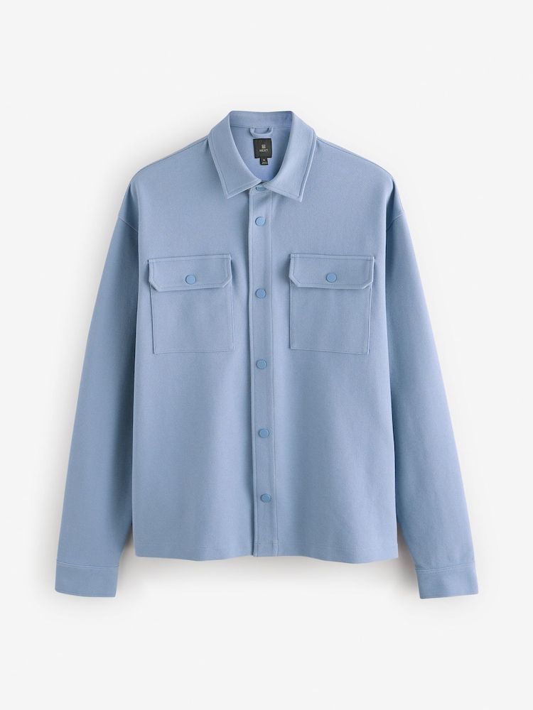 Blue Popper Shacket - Image 6 of 8