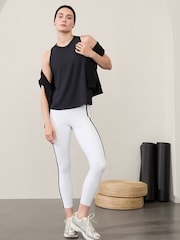 Athleta Black Ease In Mesh Tank Top - Image 1 of 3