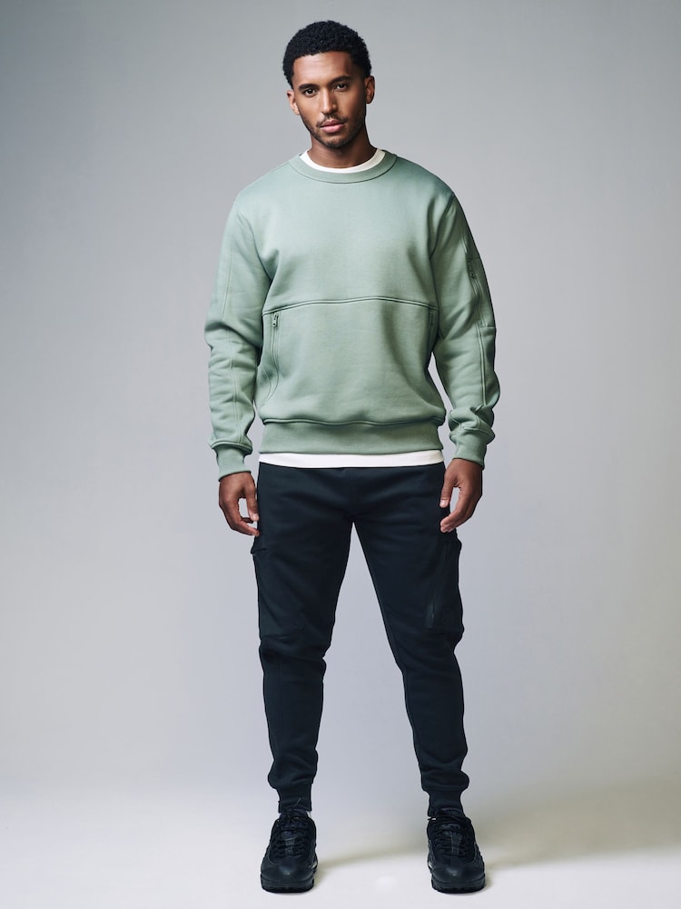 Lichtgroen - Utility Blue Sweat Top - Image 3 of 9