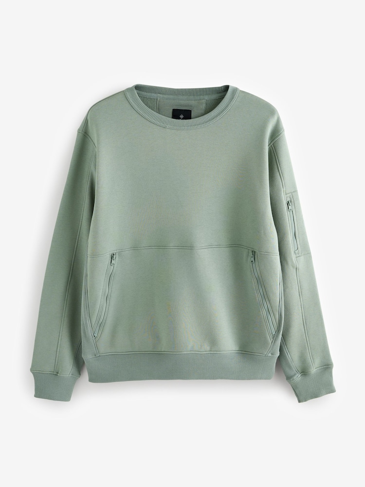 Lichtgroen - Utility Blue Sweat Top - Image 7 of 9